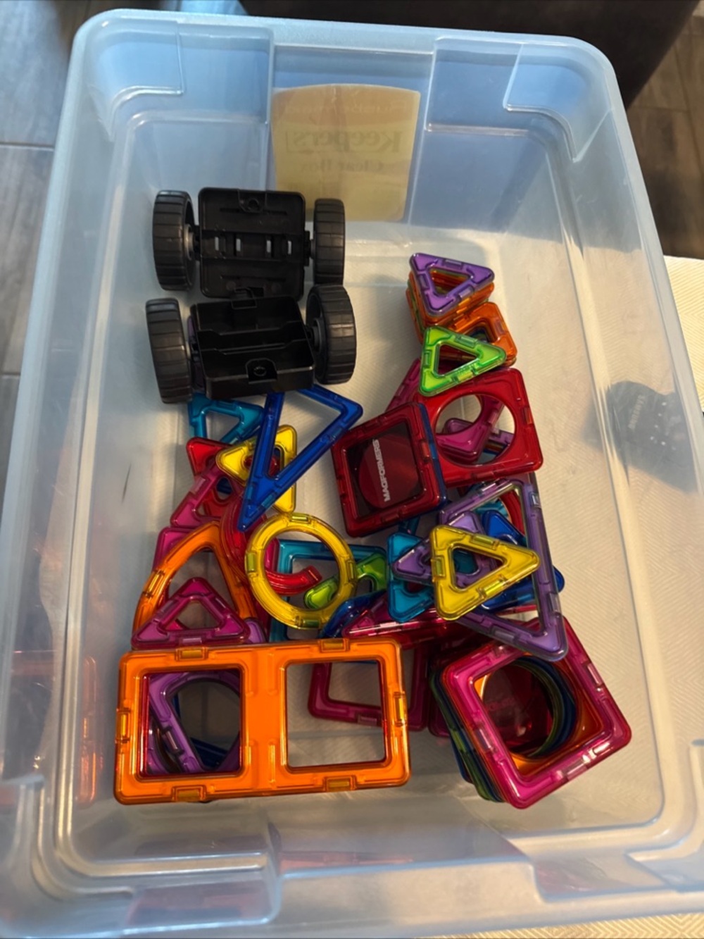 Magnetic Building Tiles Set - Multicolor Kids Construction Toy